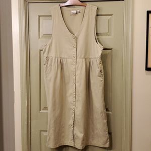 Laura Gayle Woman plus size khaki romper dress